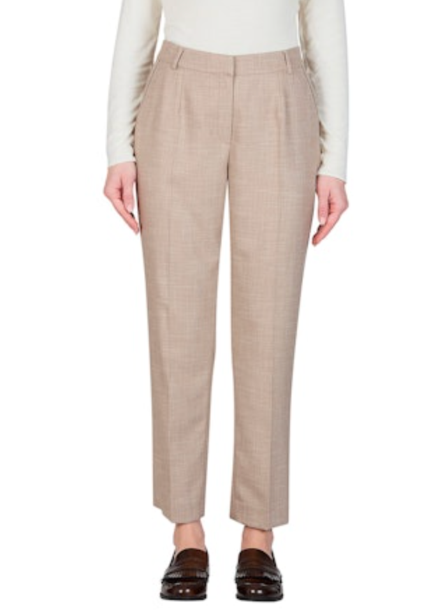 PUROTATTO TROUSER - TAN HERRINGBONE