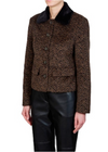 PUROTATTO CHEVRON JACKET - BROWN & BLACK
