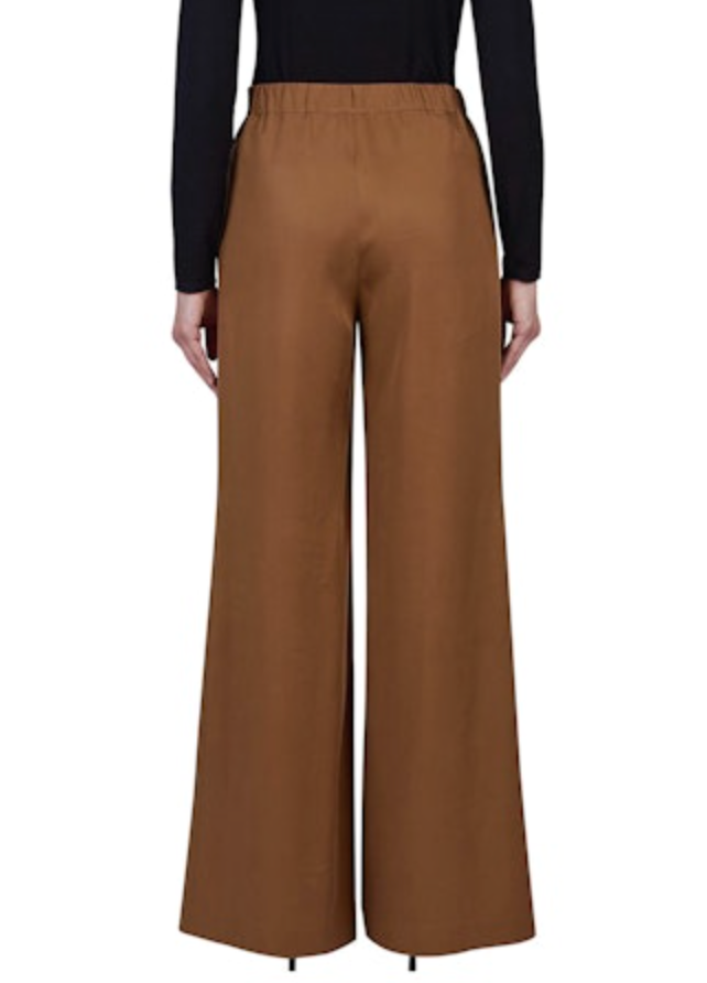 PUROTATTO PULL ON WIDE LEG PANT - CARMEL