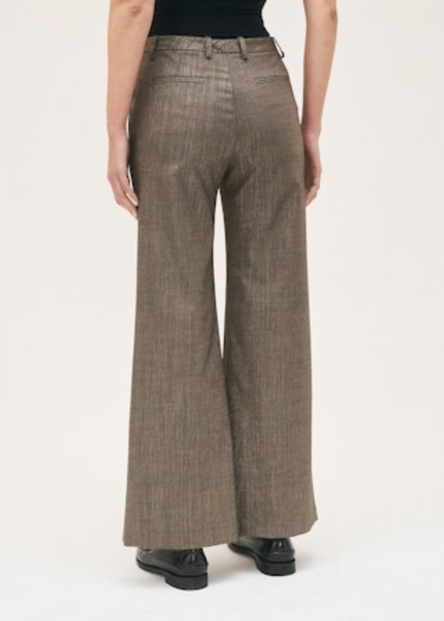 ROSSO 35 BOOTCUT TROUSERS - METALLIC GOLD