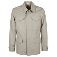 ELEVENTY MEN'S SAFARI JACKET - MILITARY GREEN