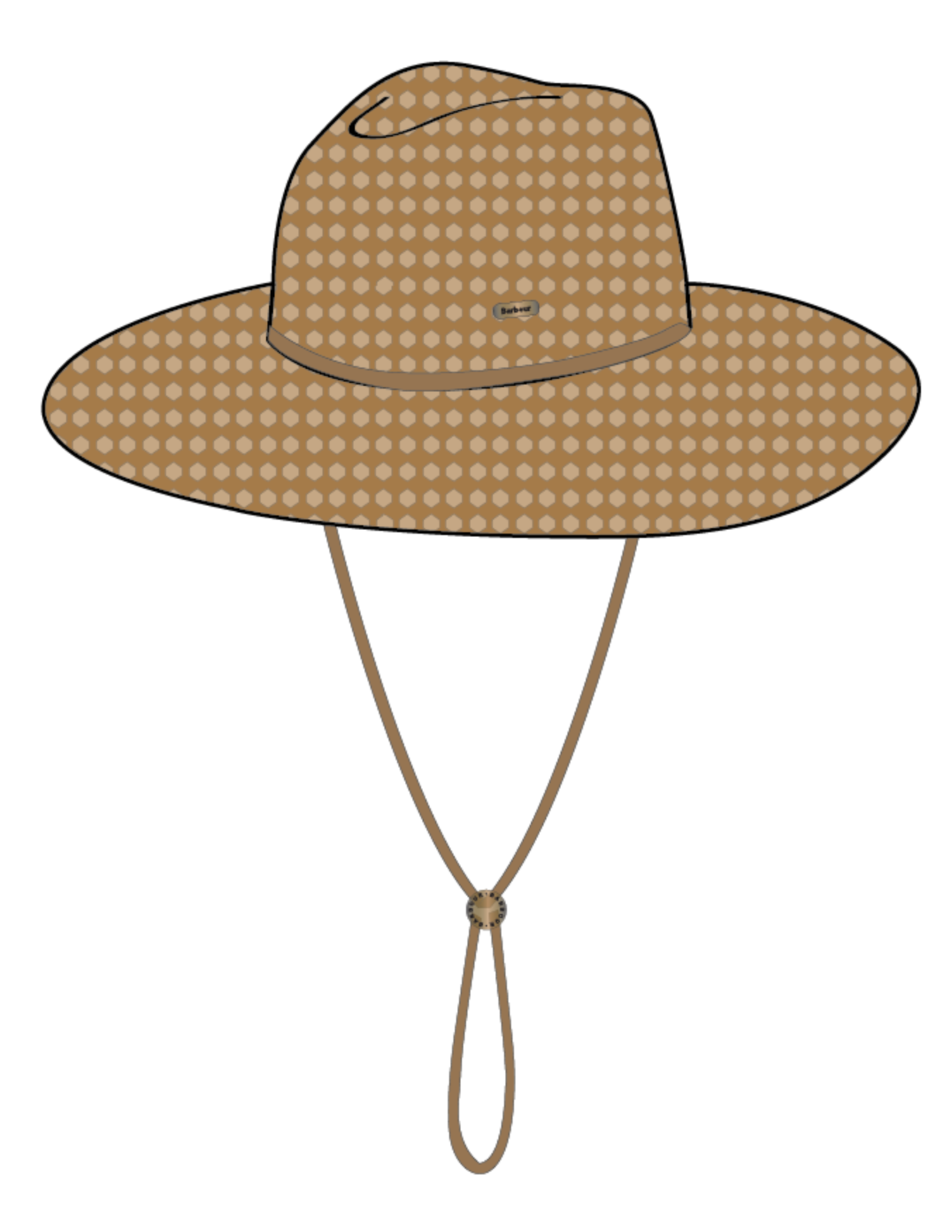 BARBOUR GABBY FEDORA HAT - NATURAL