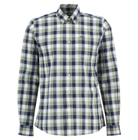 BARBOUR HARWOOD GINGHAM TAILORED SHIRT - OLIVE