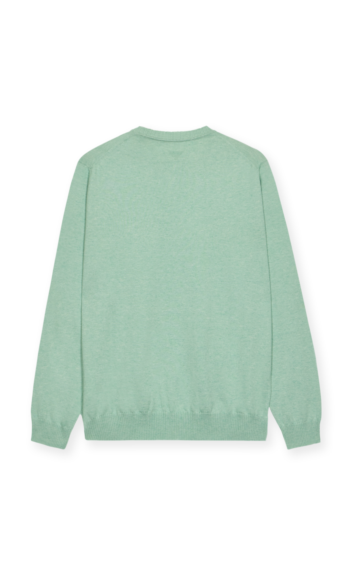 MAURIZIO BALDASSARI SUMMER CASHMERE CREW SWEATER - GREEN ALOE