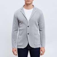 EMANUEL BERG PREMIUM 2 BUTTON SWACKET - LIGHT GREY