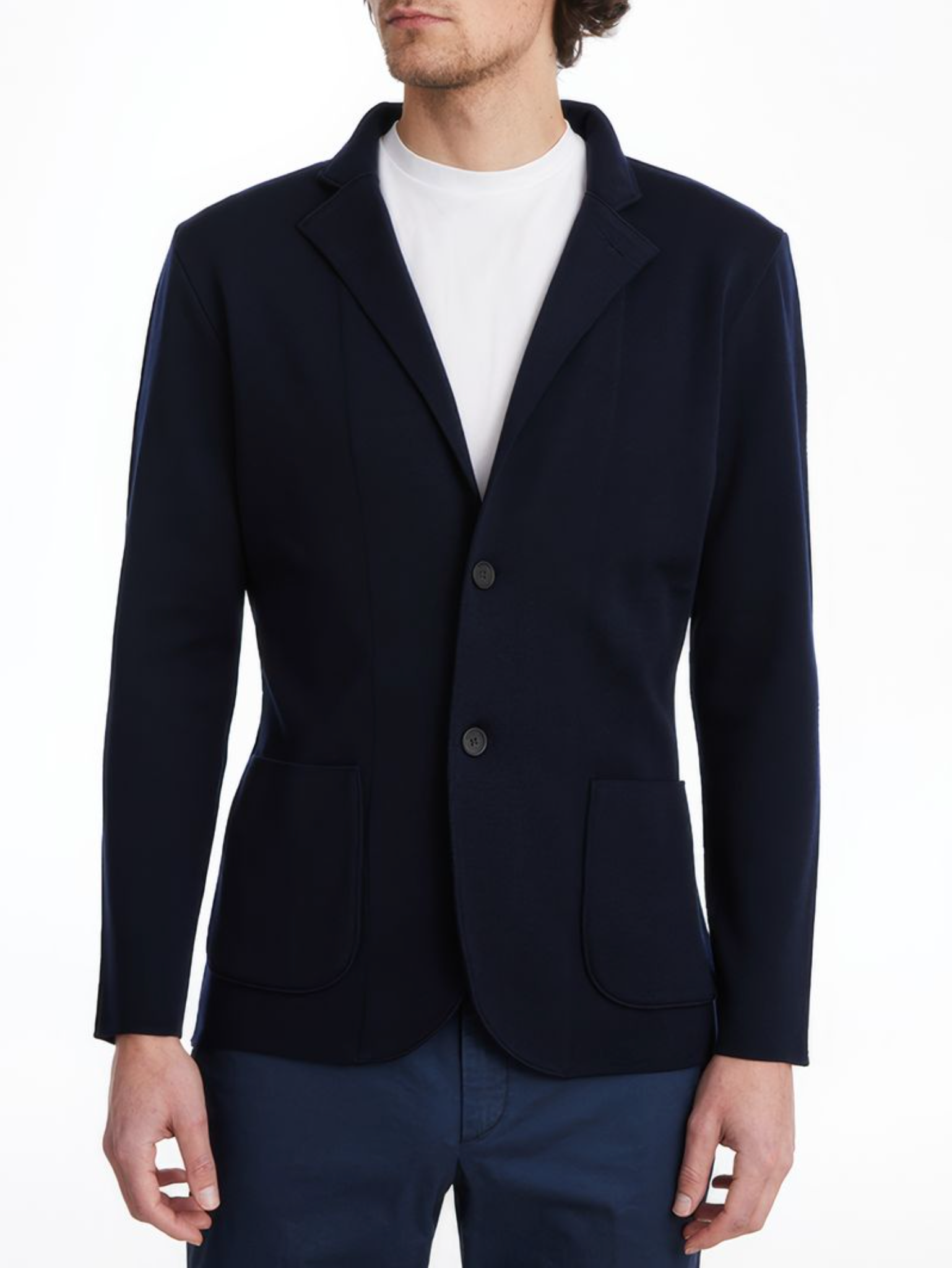 EMANUEL BERG PREMIUM 2 BUTTON SWACKET - NAVY