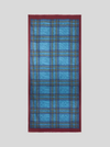 ETRO WOOL/SILK SCARF - MULTICOLOR ON BORDEAUX