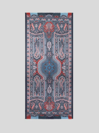 ETRO CASHMERE SCARF - MULTICOLOR ON BLUE