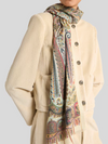 ETRO CASHMERE/SILK SCARF - MULTICOLOR ON BEIGE