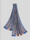 ETRO CASHMERE/SILK SCARF - MULTICOLOR ON WHITE