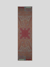 ETRO WOOL/SILK SCARF - MULTICOLOR ON BORDEAUX