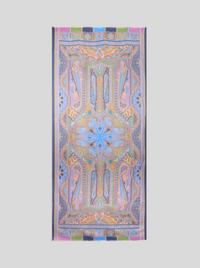 ETRO MODAL SCARF - MULTICOLOR ON BLUE