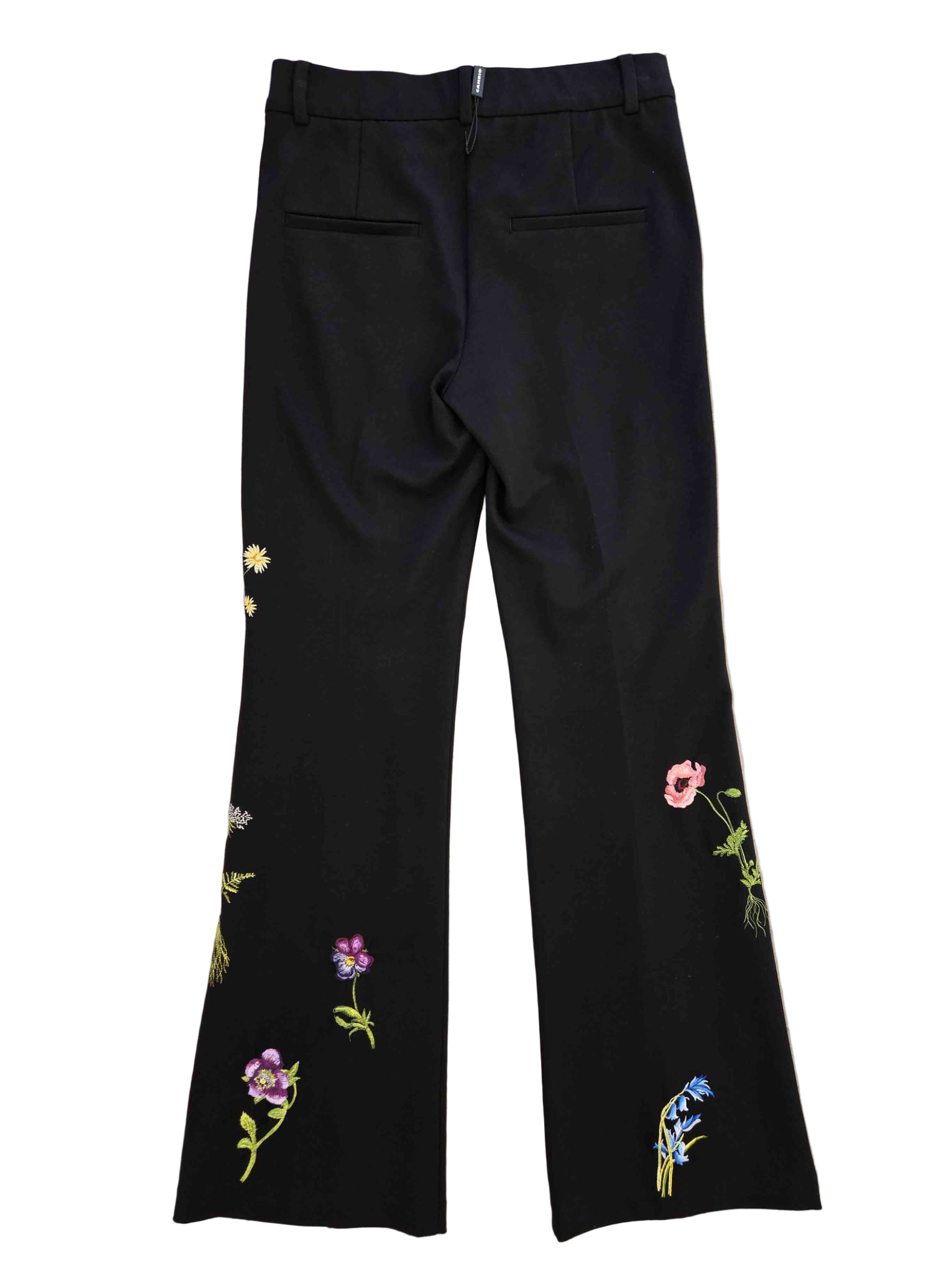 CAMBIO FLORAL TROUSER - BLACK