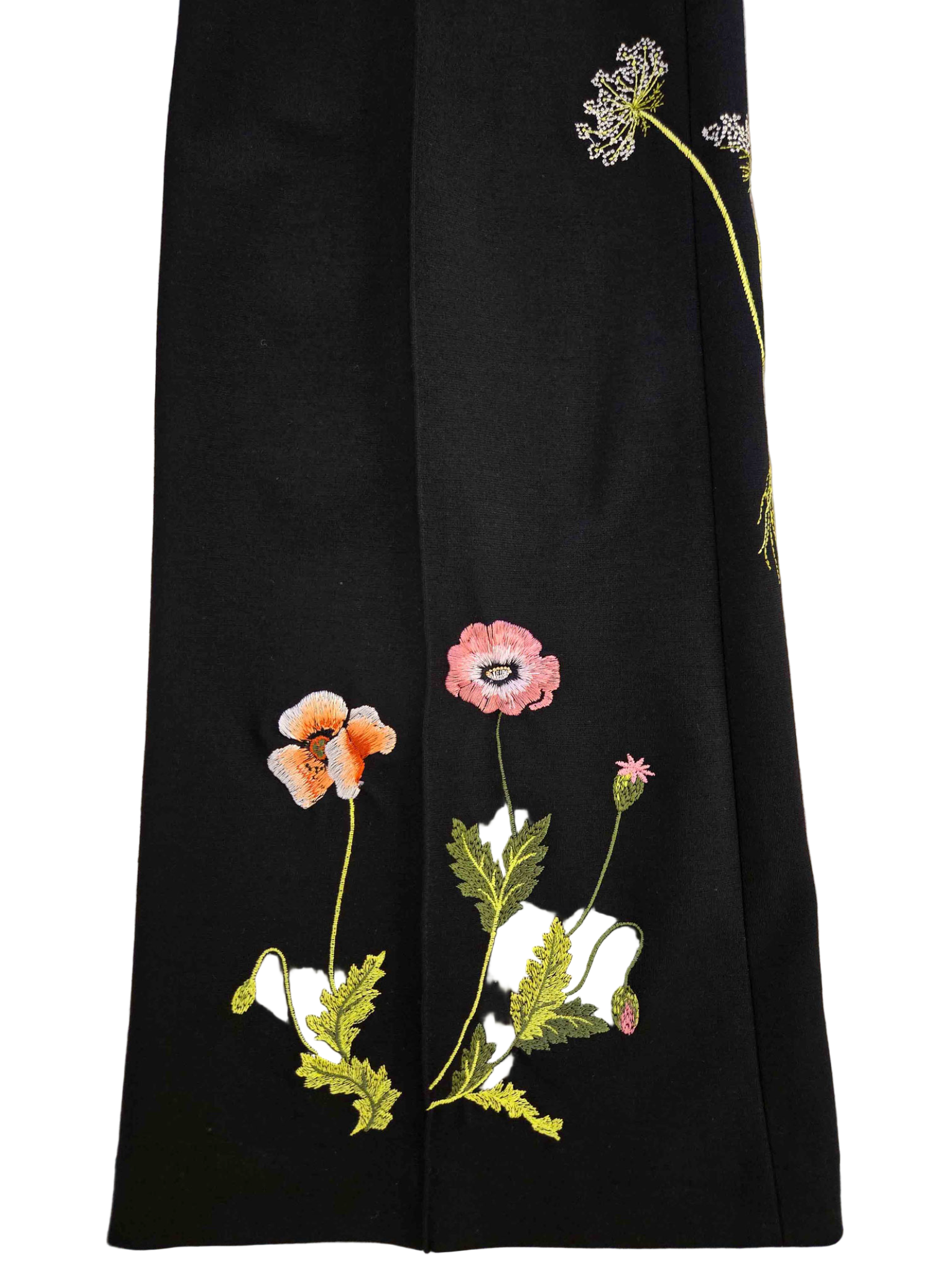 CAMBIO FLORAL TROUSER - BLACK