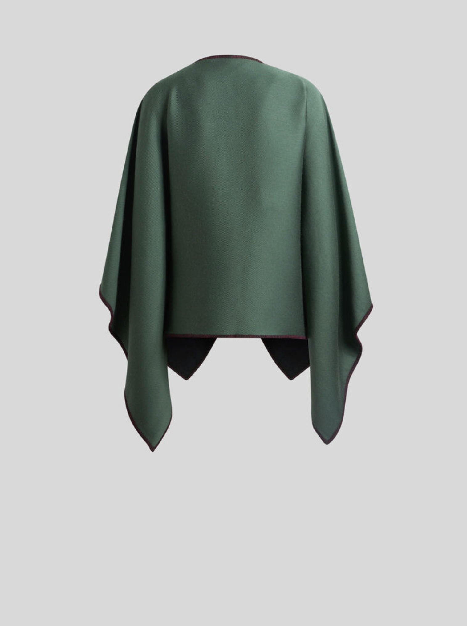 ETRO REVERSIBLE CAPE - OMBRÉ PAISLEY & GREEN