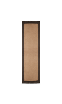 MAURIZIO BALDASSARI - BRUSHED SILK SCARF - BROWN/TAN