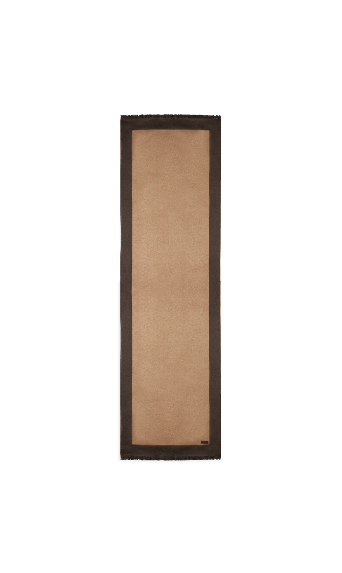 MAURIZIO BALDASSARI - BRUSHED SILK SCARF - BROWN/TAN