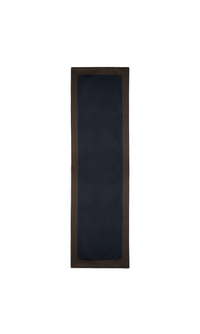 MAURIZIO BALDASSARI - BRUSHED SILK SCARF - BROWN/NAVY