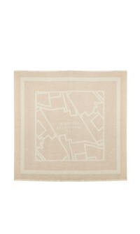MAURIZIO BALDASSARI - BRUSHED CASHMERE SQUARE SCARF - SHITAKE