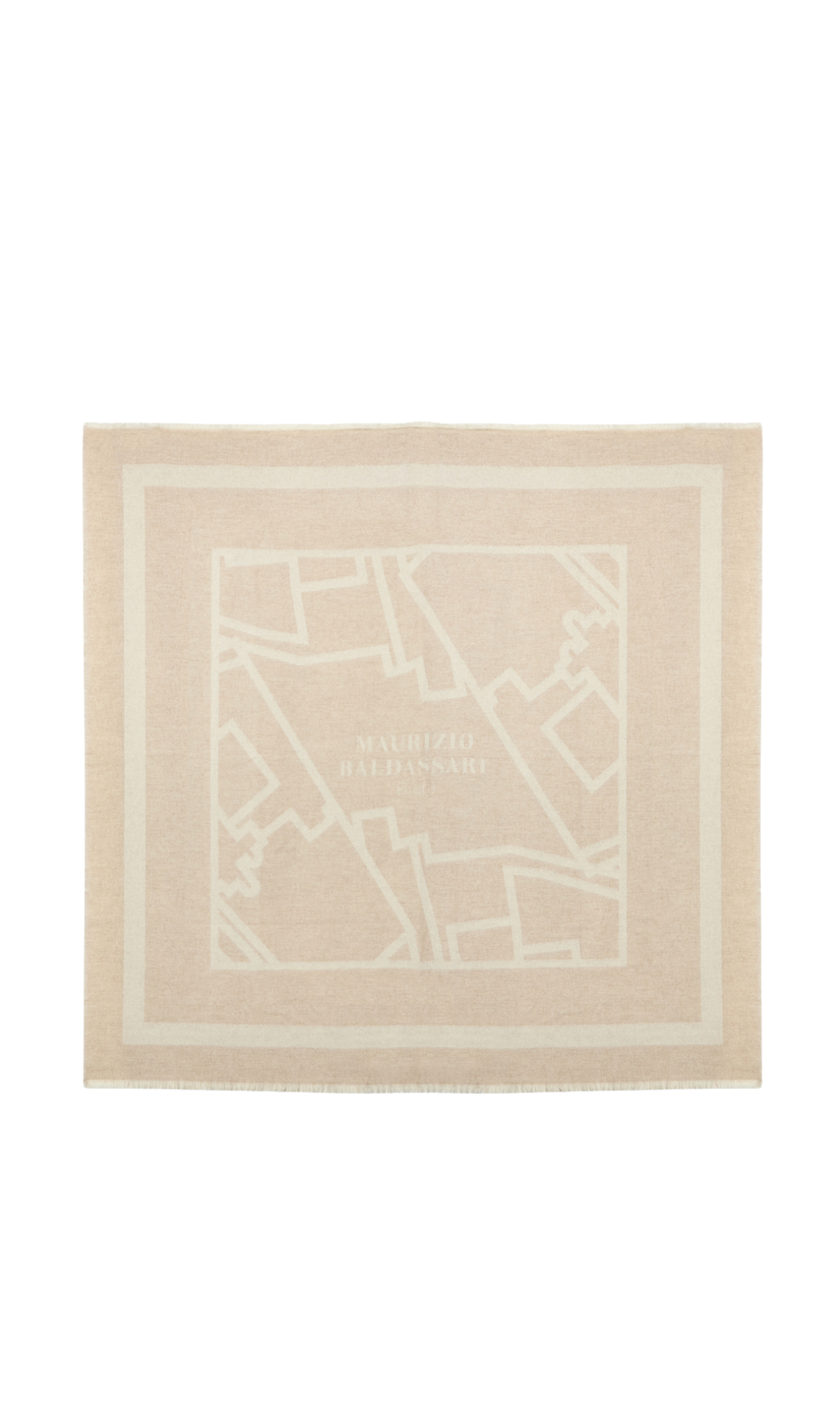 MAURIZIO BALDASSARI - BRUSHED CASHMERE SQUARE SCARF - SHITAKE
