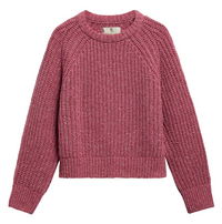 BARBOUR ALDERNEY FLECK KNITTED JUMPER - TEA ROSE