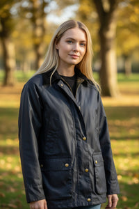 BARBOUR ACORN WAX JACKET - NAVY