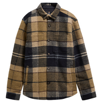 BARBOUR WOODLANE BRUSHED CHECK OVERSHIRT - BIRCHWOOD DRESS TARTAN