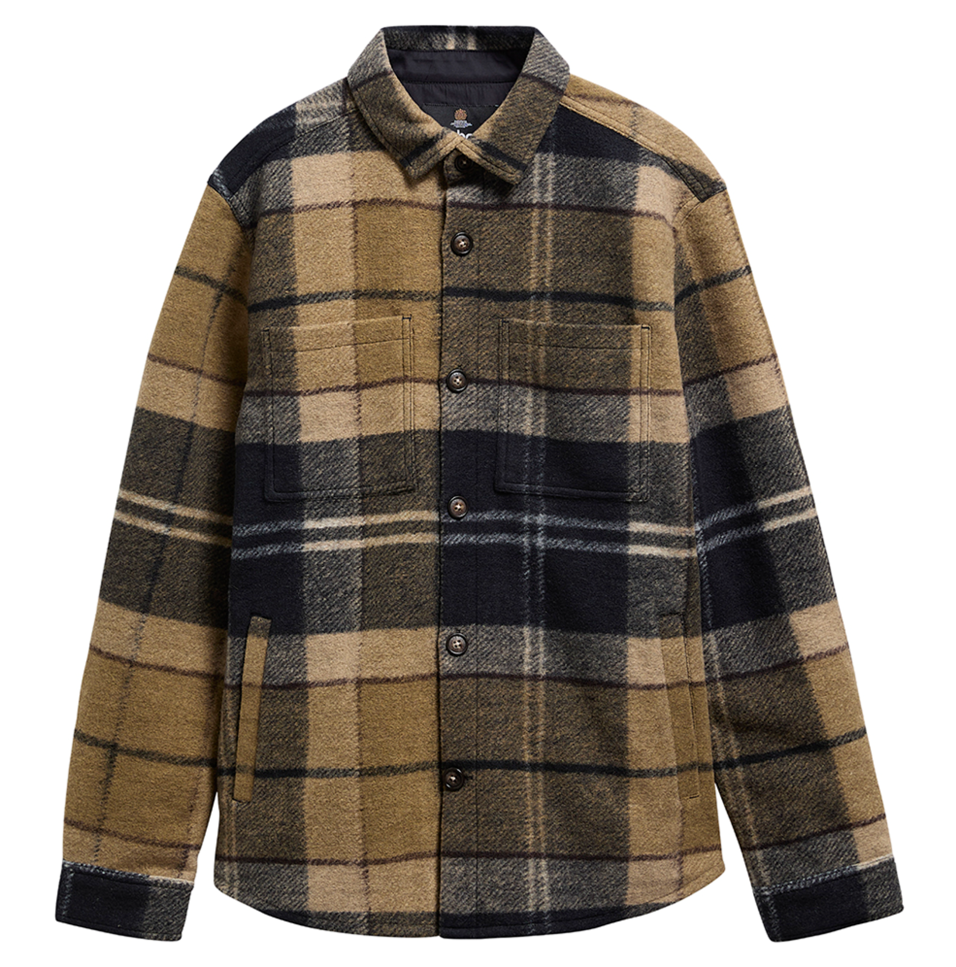 BARBOUR WOODLANE BRUSHED CHECK OVERSHIRT - BIRCHWOOD DRESS TARTAN