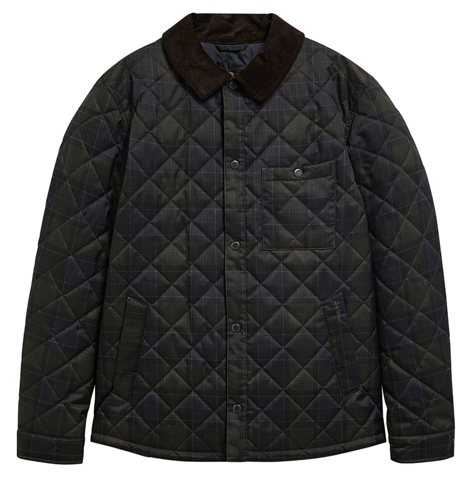 BARBOUR TARTAN SHIRT QUILTED JACKET - SHADOW CLASSIC