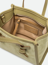 GIANNI CHIARINI SUEDE HANDBAG - WILLOW