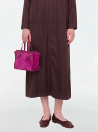 GIANNI CHIARINI SUEDE HANDBAG - DESERT FLOWER
