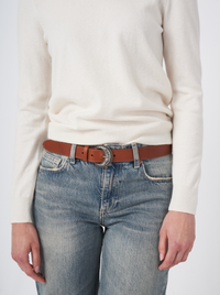 REPEAT CASHMERE PULLOVER - CREAM