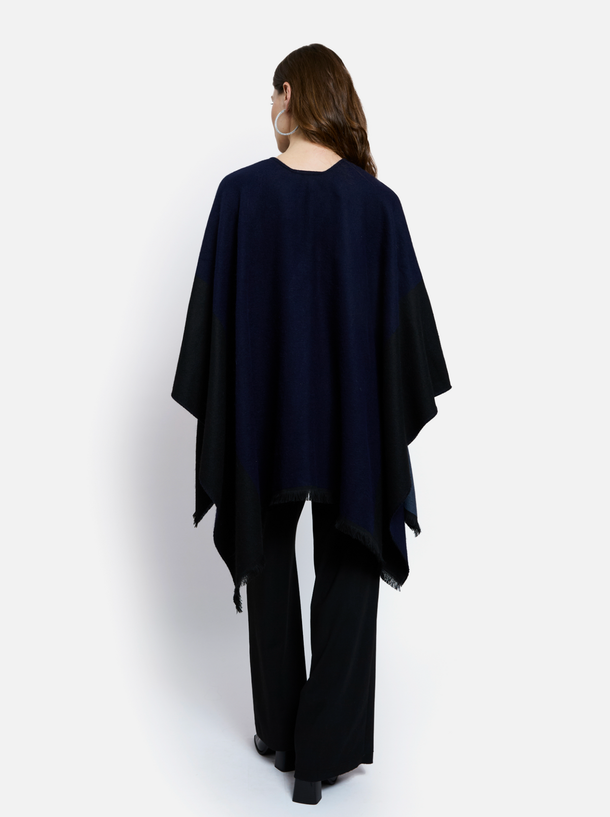 MAISON LUREX CAPE - MARINE BLUE & BLACK