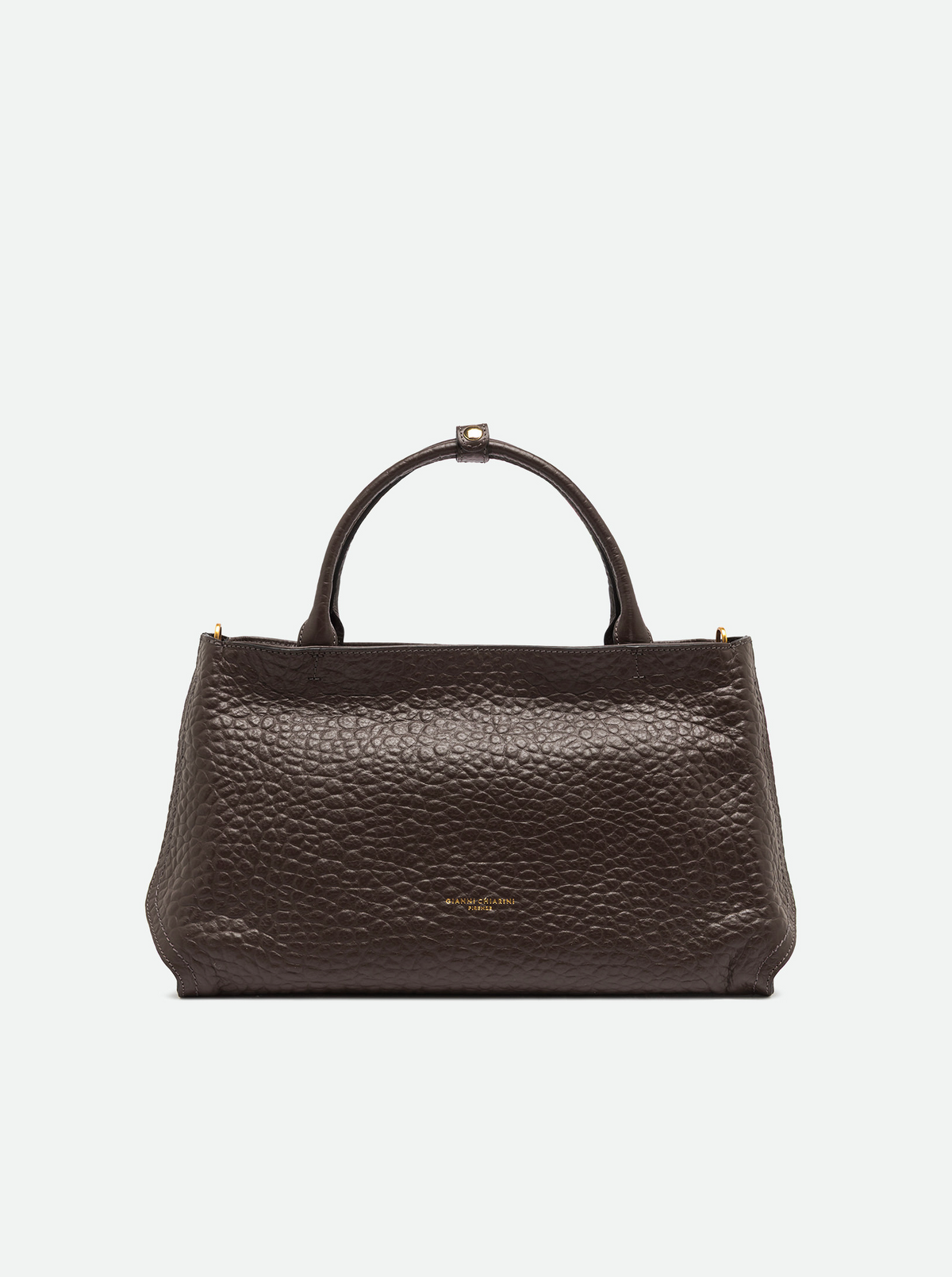 GIANNI CHIARINI AMAL LEATHER HANDBAG - ESPRESSO