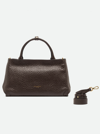 GIANNI CHIARINI AMAL LEATHER HANDBAG - ESPRESSO
