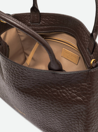 GIANNI CHIARINI AMAL LEATHER HANDBAG - ESPRESSO