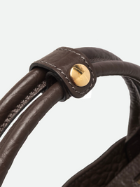 GIANNI CHIARINI AMAL LEATHER HANDBAG - ESPRESSO