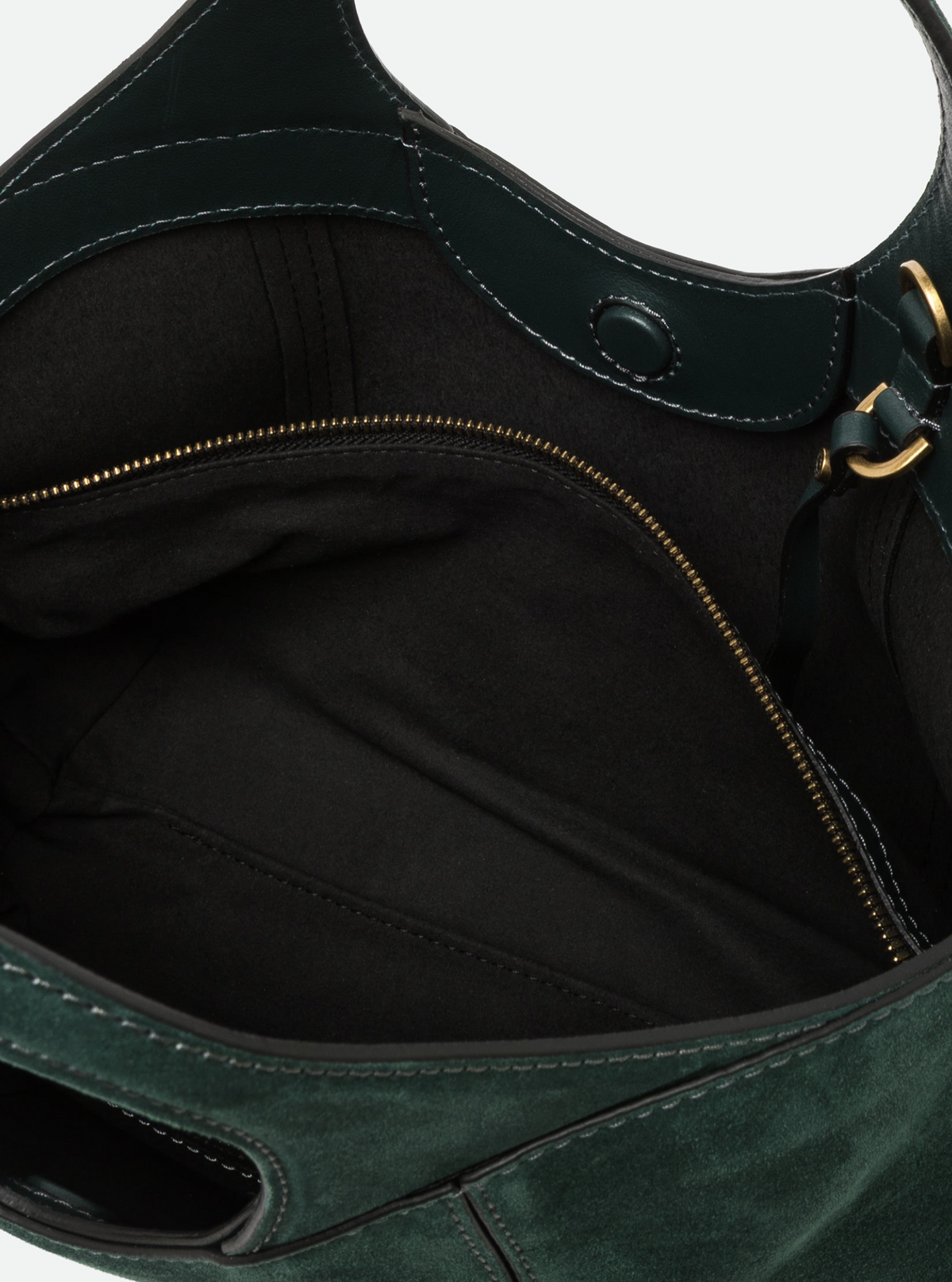 GIANNI CHIARINI INFINITY SUEDE HANDBAG - VELVET GREEN