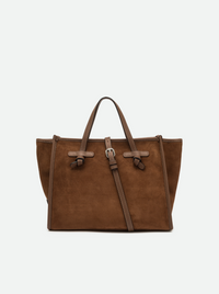 GIANNI CHIARINI SUEDE TOTE - COGNAC