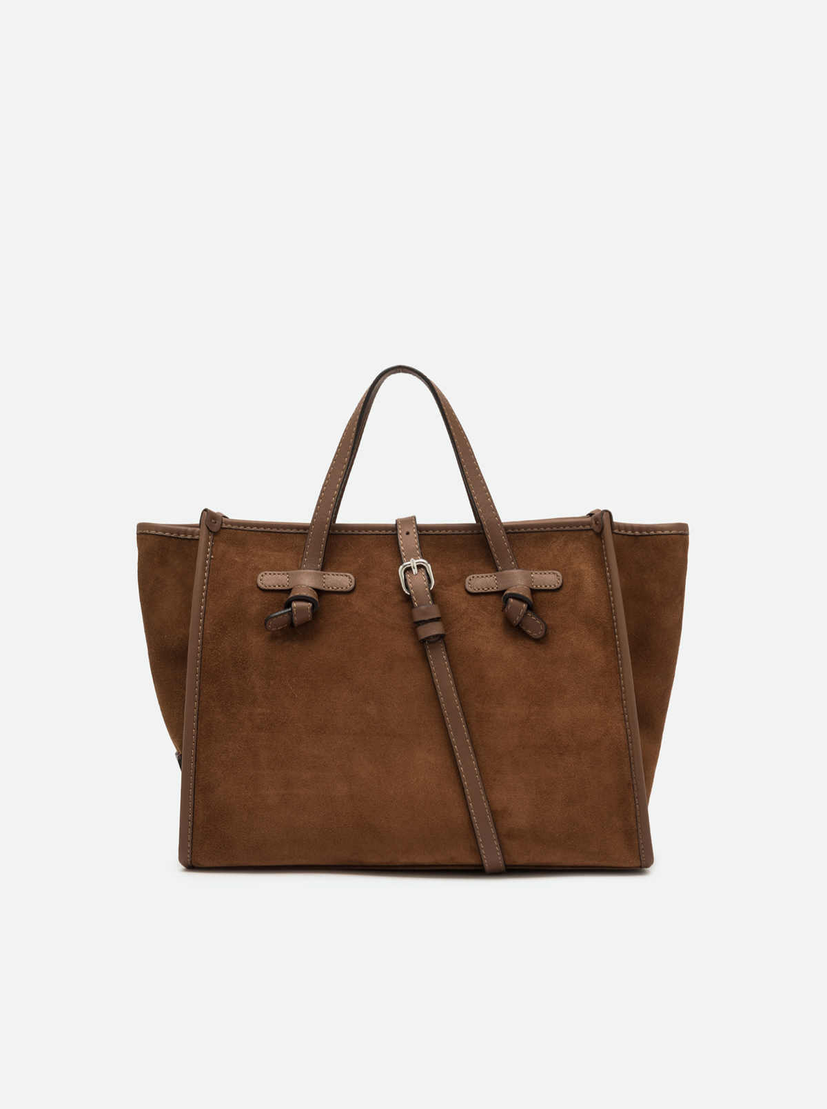 GIANNI CHIARINI SUEDE TOTE - COGNAC