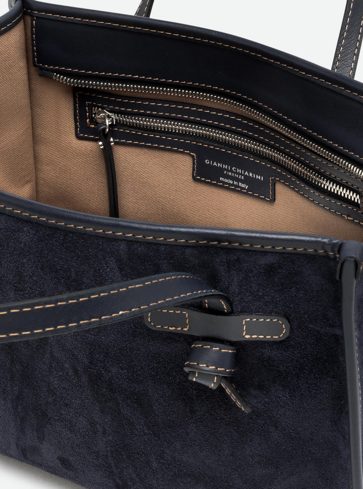 GIANNI CHIARINI SUEDE TOTE - NOTTURNO