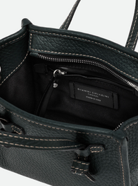 GIANNI CHIARINI LEATHER HANDBAG - VELVET GREEN
