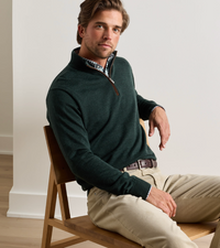 PETER MILLAR AUTUMN CREST QUARTER ZIP SWEATER - PINE BROOK