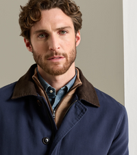 PETER MILLAR CHATHAM COTTON CASHMERE COAT - PROVIDENCE NAVY