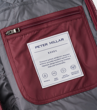 PETER MILLAR ESSEX VEST - BORDEAUX