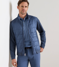 PETER MILLAR WALKER HYBRID JACKET - CADET