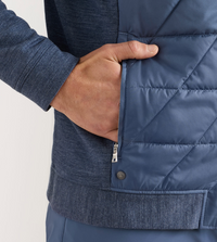 PETER MILLAR WALKER HYBRID JACKET - CADET