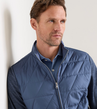 PETER MILLAR WALKER HYBRID JACKET - CADET