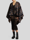 ETRO EMBROIDERED REVERSIBLE CAPE - MULTICOLOR