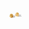 JULIE VOS BONBON HOOP & CHARM EARRING - MOONSTONE WHITE